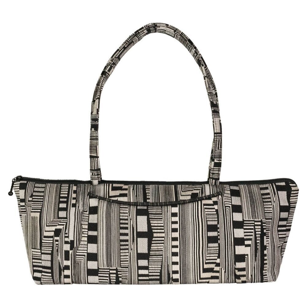 Maruca Millie Lu Optic Beat Black Hand-Sewn Fabric Bag NWOT